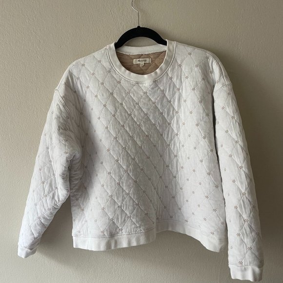 Madewell Sweaters - Madewell Quilted Swing Sweatshirt